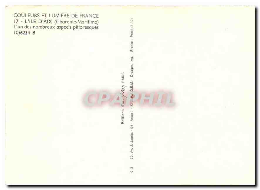 CPM L'ile d'Aix L'un des nombreux aspects pittoresques — Back