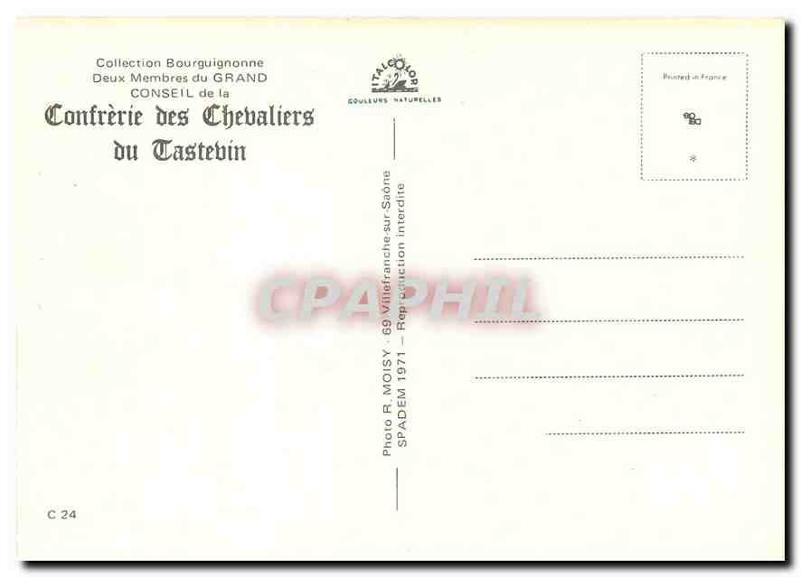 CPM Deux Membres du Grand Conseil de la Confrerie des Chebaliers du Castebin — Rückseite