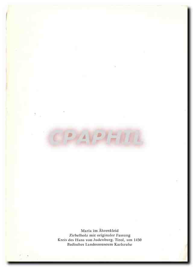 CPM Maria im Aehrenkleid — Rückseite