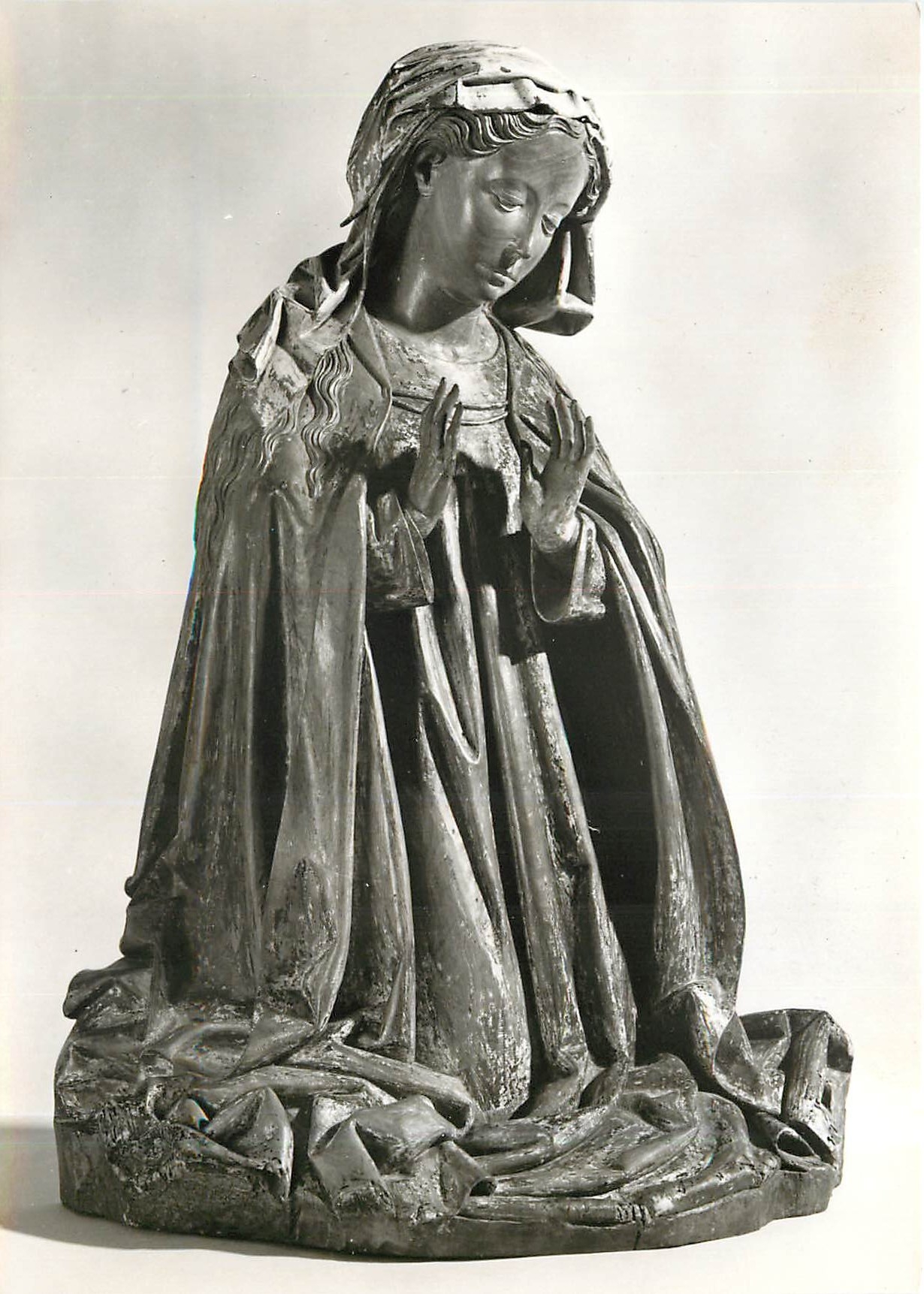 CPM Karlsruhe Badisches Landesmuseum Anbetende Maria aus einer Geburt Christi