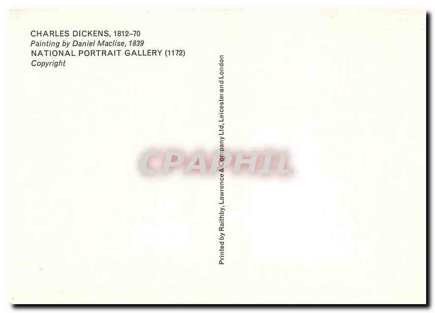 CPM Charles Dickens 1812-70 — Verso
