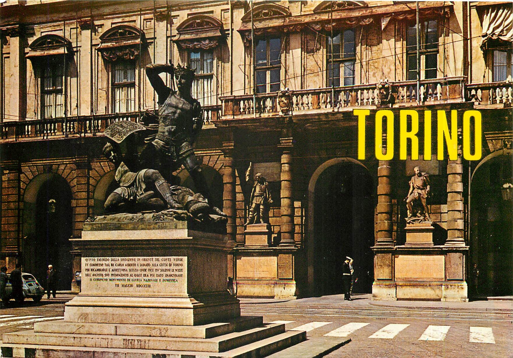 CPM Torino Mairie - Monument au Conte Verde