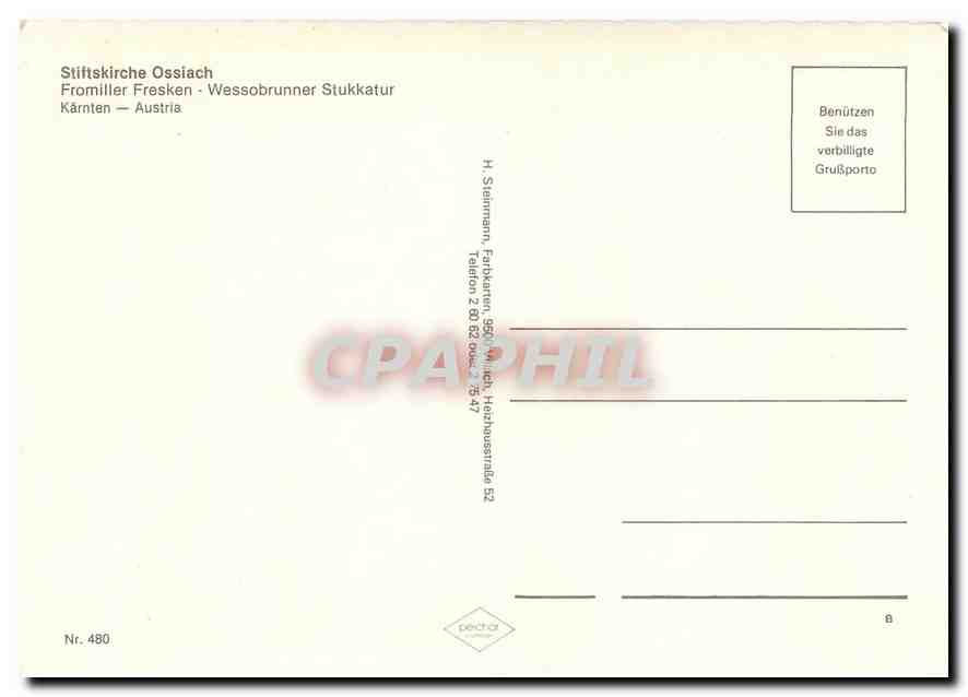 CPM Stiftskirche Ossiach Fromiller Fresken — Rückseite