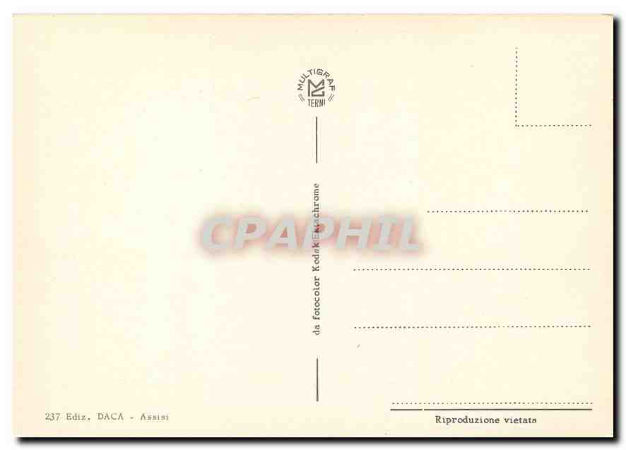 CPM Cappella della Porziuncola Interno della Porziuncola — Rückseite