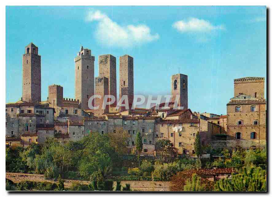 CPM Citta di S. Gimignano (siena) Panorama