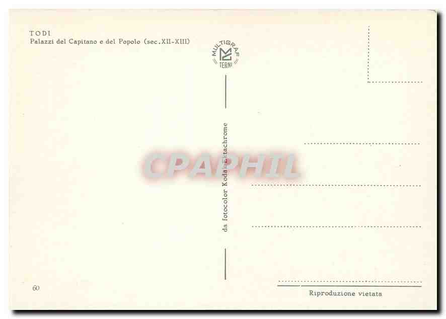 CPM Todi Palazzi del Capitano e del Popolo (sec. XII-XIII) — Rückseite