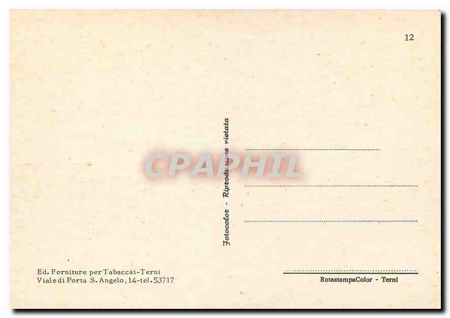 CPM Saluti da Monteluco di Spoleto — Rückseite