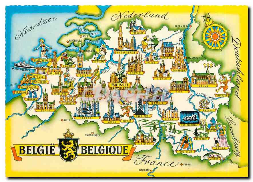 CPM Un Bonjour de la Cote Belgue