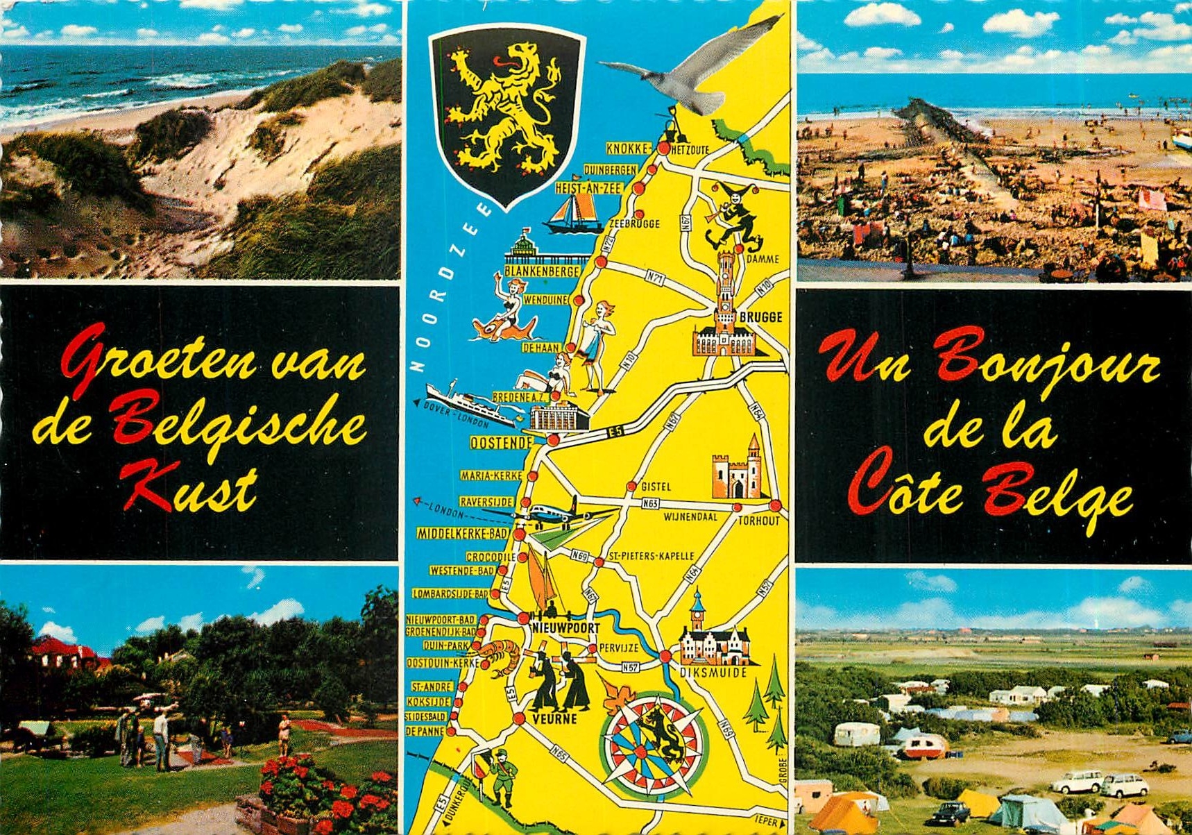 CPM Un Bonjour de la Cote Belgue