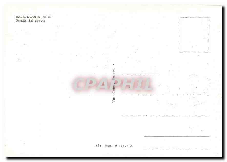 CPM Barcelona Detalle del puerto — Rückseite