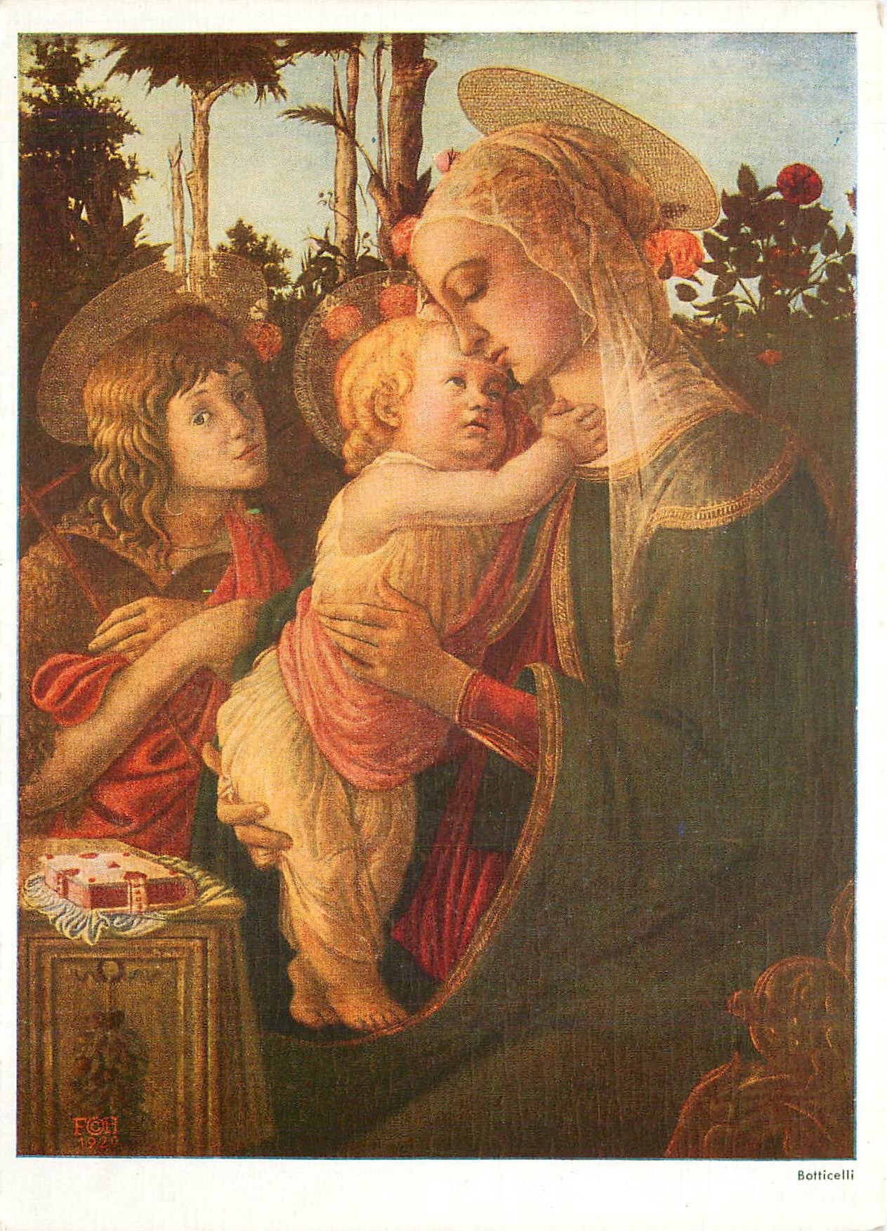 CPM La Vierge l'Enfant Jesus et St. Jean