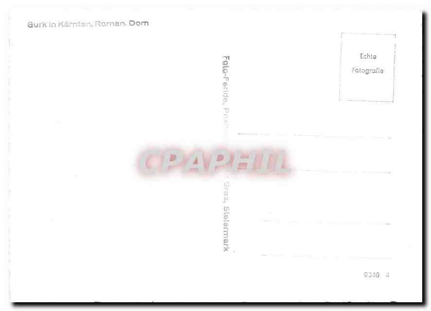 CPM Gurk in Kaerten Roman. Dom — Rückseite