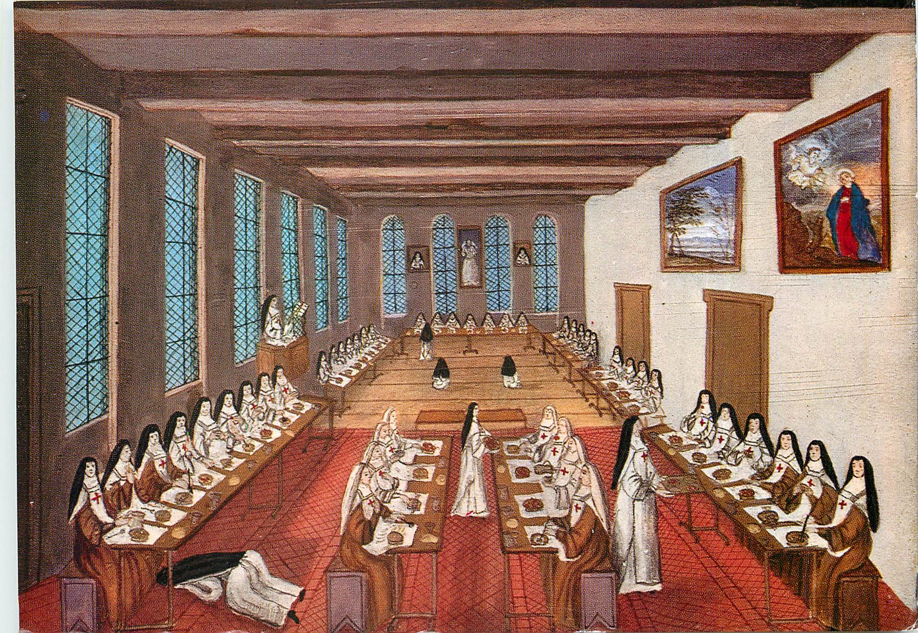 CPM Versailles - Musee de Versailles Anonyme (debut du XVIIIe siecle) Le refectoire des religieuses 