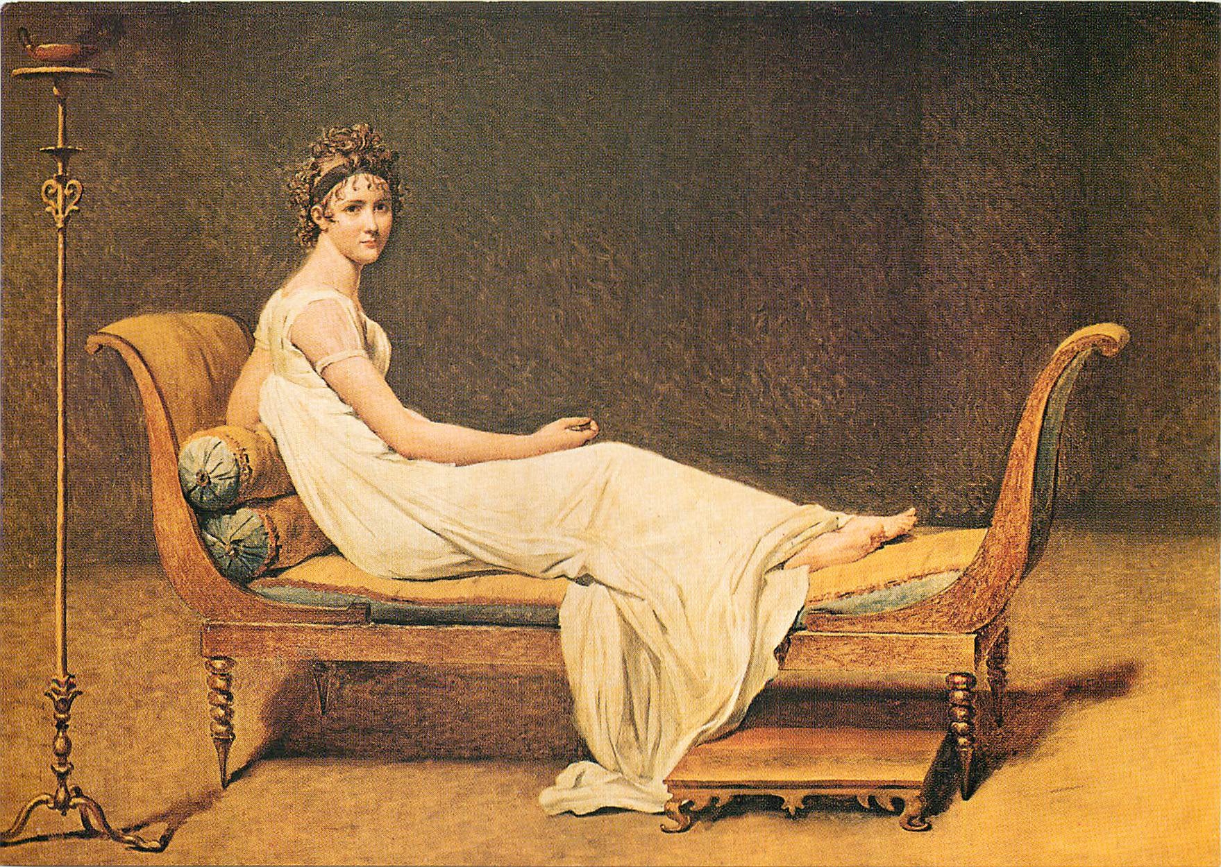 CPM Paris - Musee du Louvre (Ecole Francaise) David Jacques-Louis Portrait de Madame Recamier