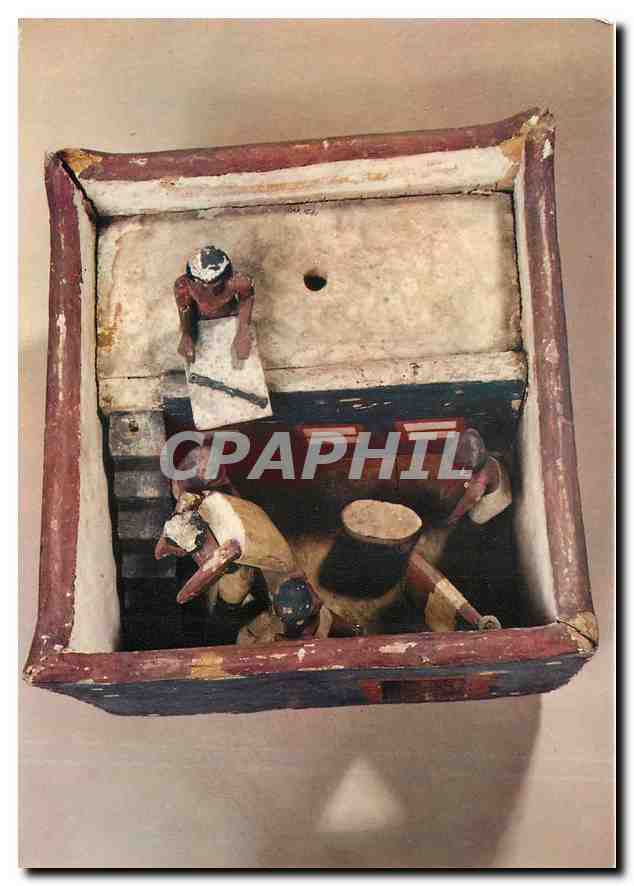 CPM Paris - Musee du Louvre Paysans apportant sous le controle d'un scribe du grain au grenier model