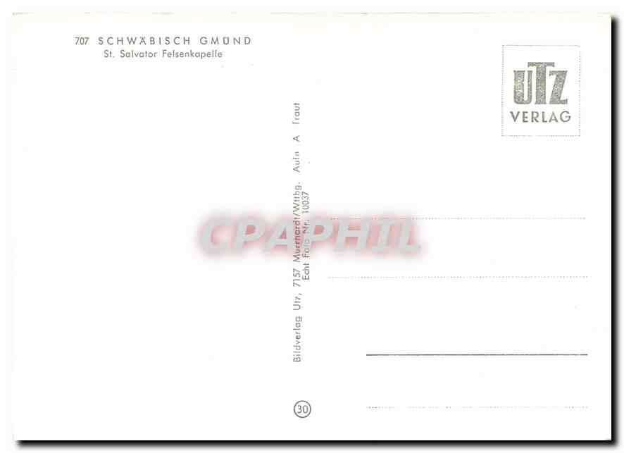 CPM Schwaebisch Gmuend St. Salvator Felsenkapelle — Rückseite