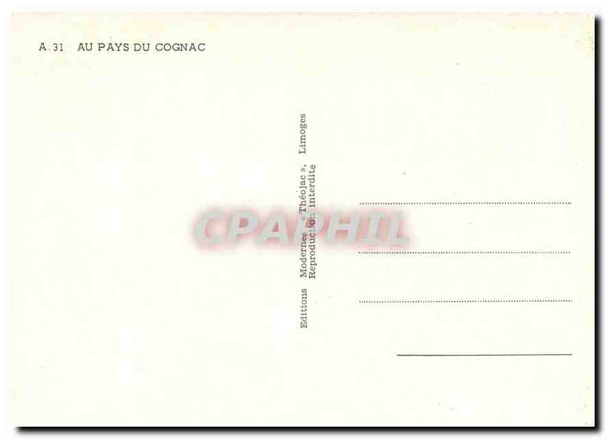 CPM Au pays du Cognac — Rückseite