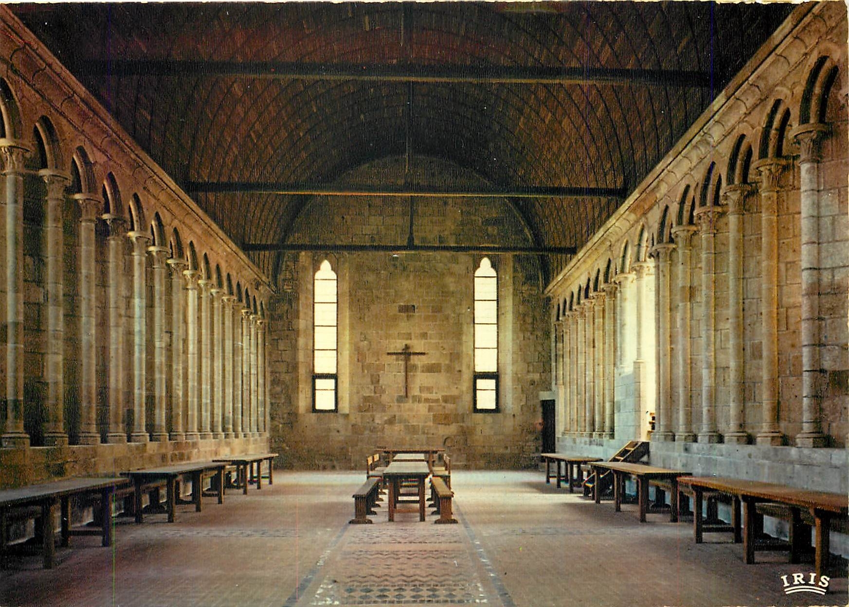 CPM Abbaye du Mont Saint-Michel Le Refectoire des Moines