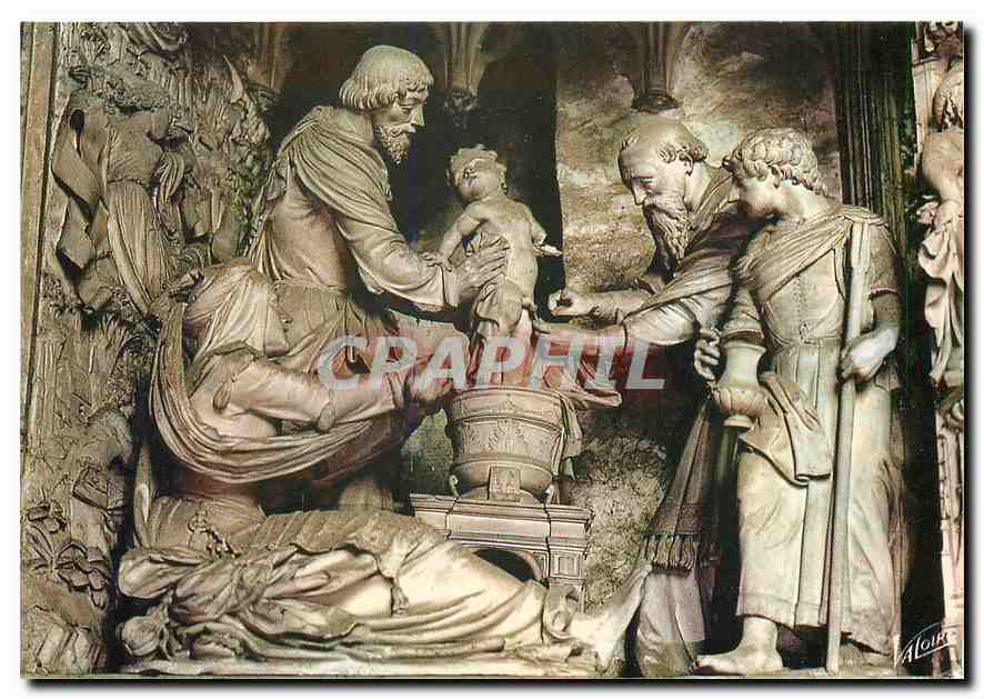 CPM Les Merveilles de Chartres Le  tour du choeur de la cathedrale: La Circoncision