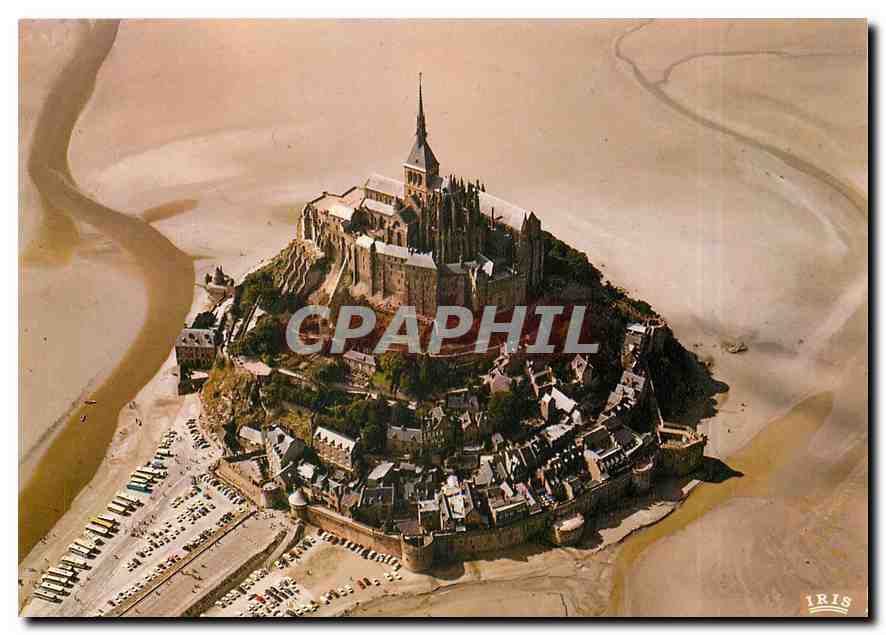 CPM Le Mont Saint-Michel Vue aerienne l'Arrivee