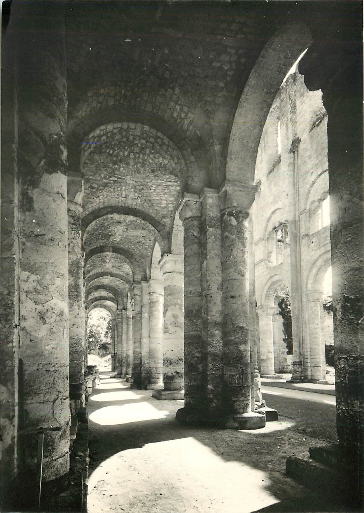 CPM Jumieges Ruines de l'Abbaye Eglise Notre-Dame