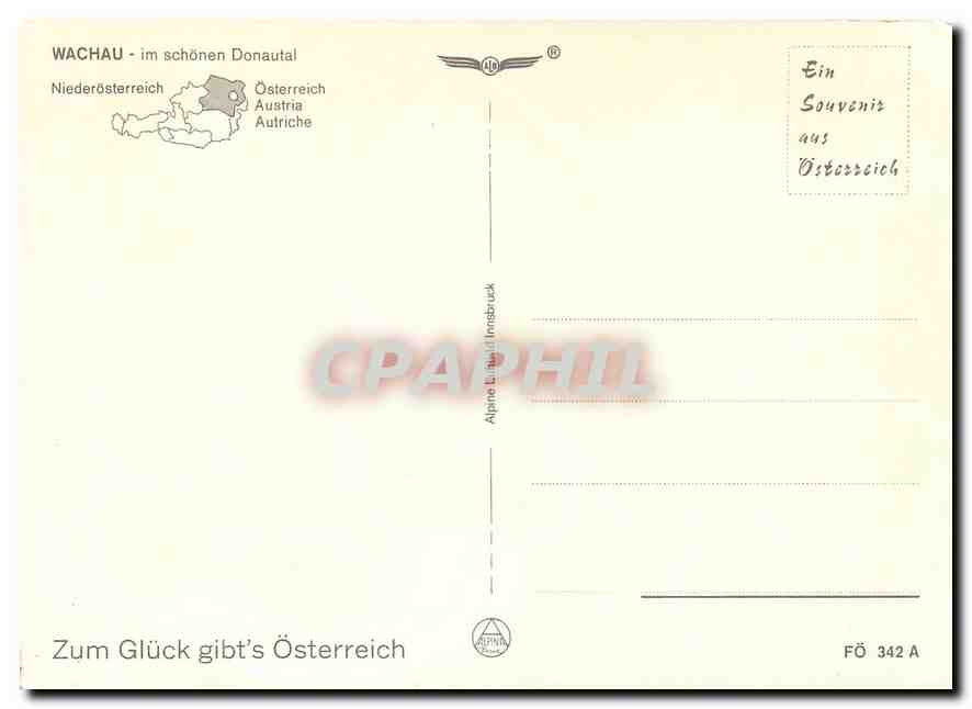 CPM Wachau — Rückseite