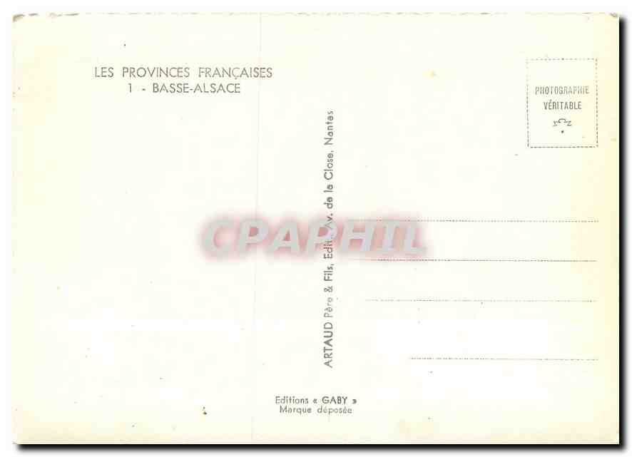 CPM Basse Alsace — Rückseite