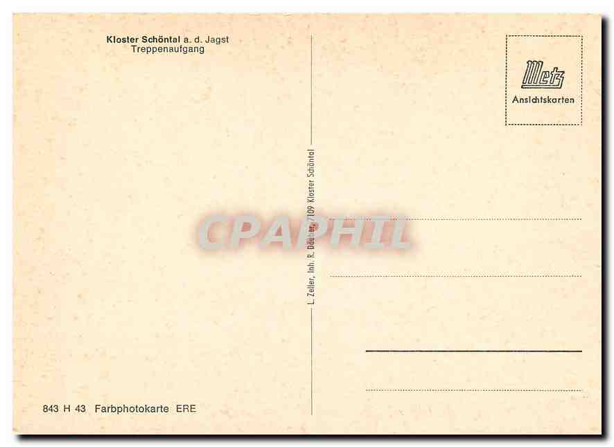 CPM Kloster Schoental a. d. Jagst Treppenaufgang — Rückseite