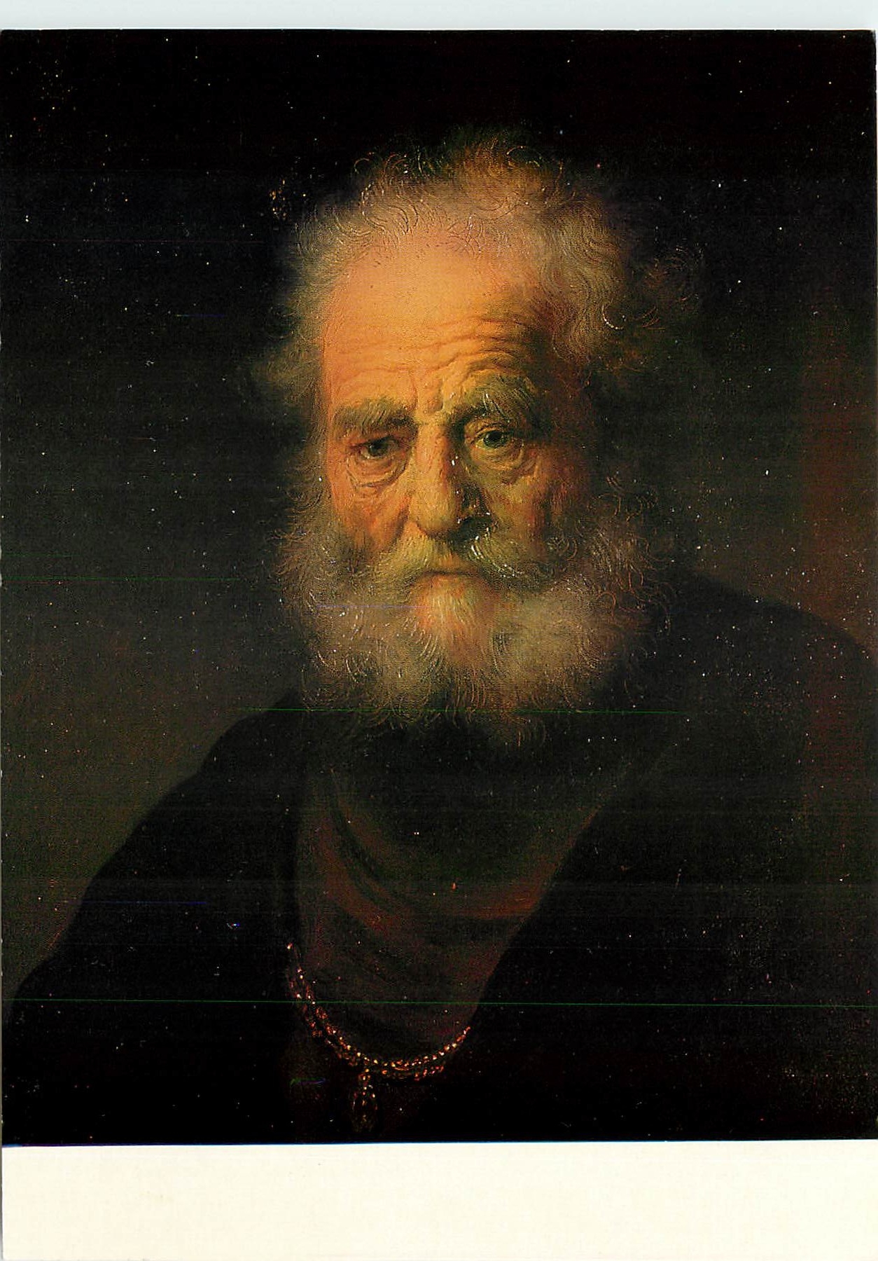 CPM Rembrandt 1606-1669 Studienkopf eines Alten 1632
