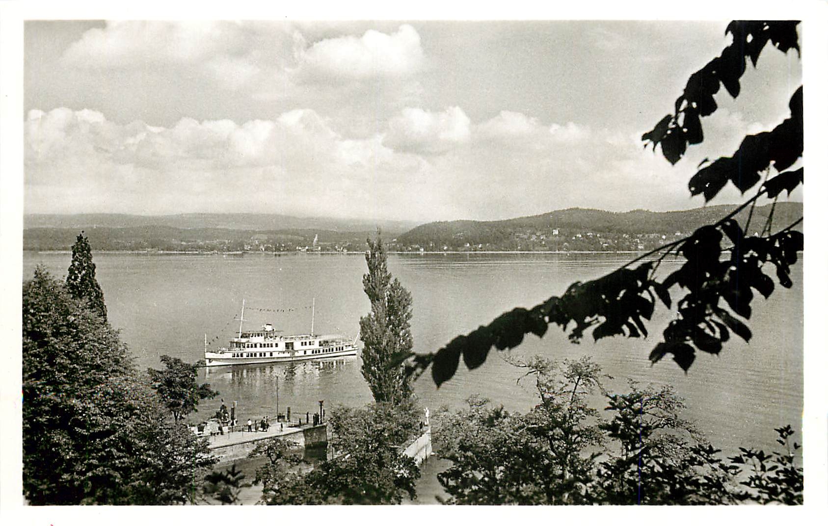 CPM Blick vor der Insel Mainau auf den Ueberlingersee (Bodensee)