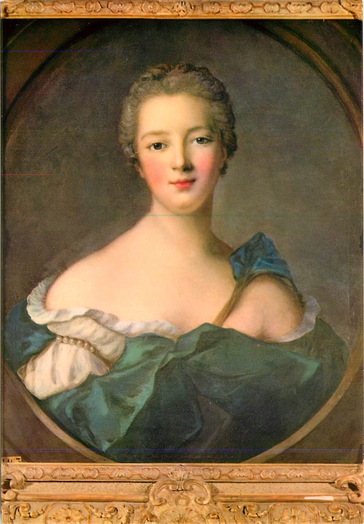 CPM Musee de Versailles La Marquise de Pompadour peint par Nattier