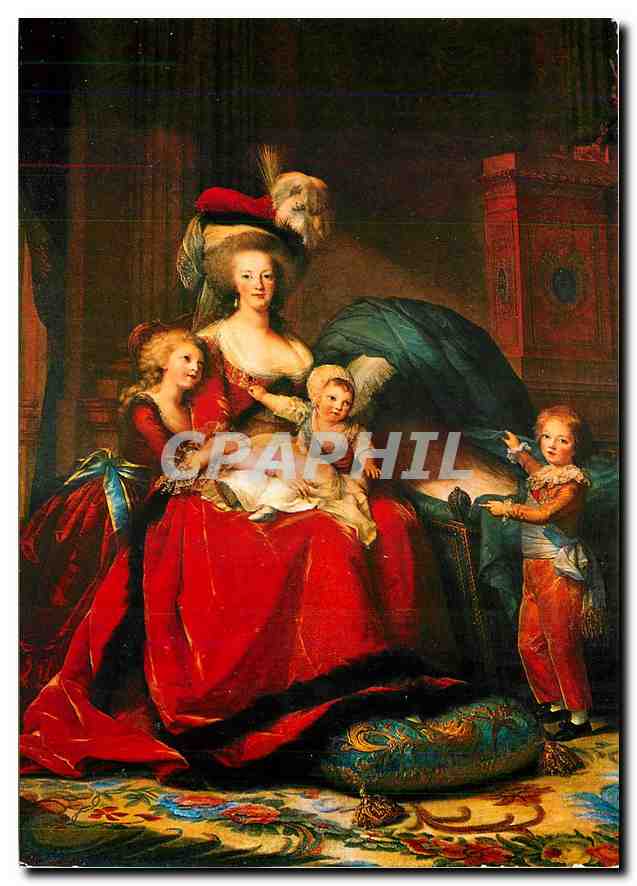 CPM Versailles La Reine Marie-Antoinette et ses enfants