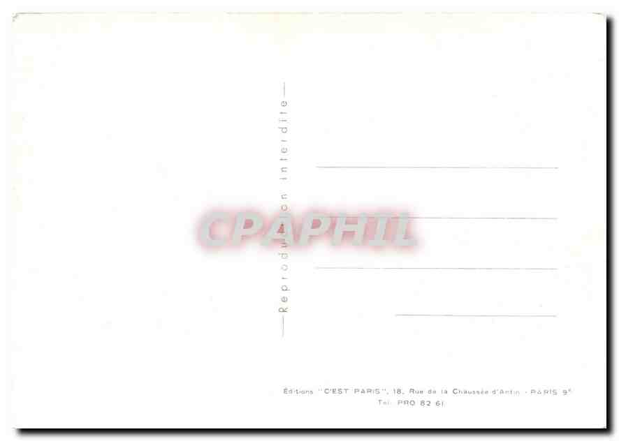 CPM Paris — Rückseite