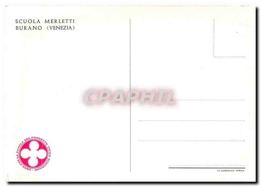 CPM Scuola Merletti Burano (Venezia) — Rückseite