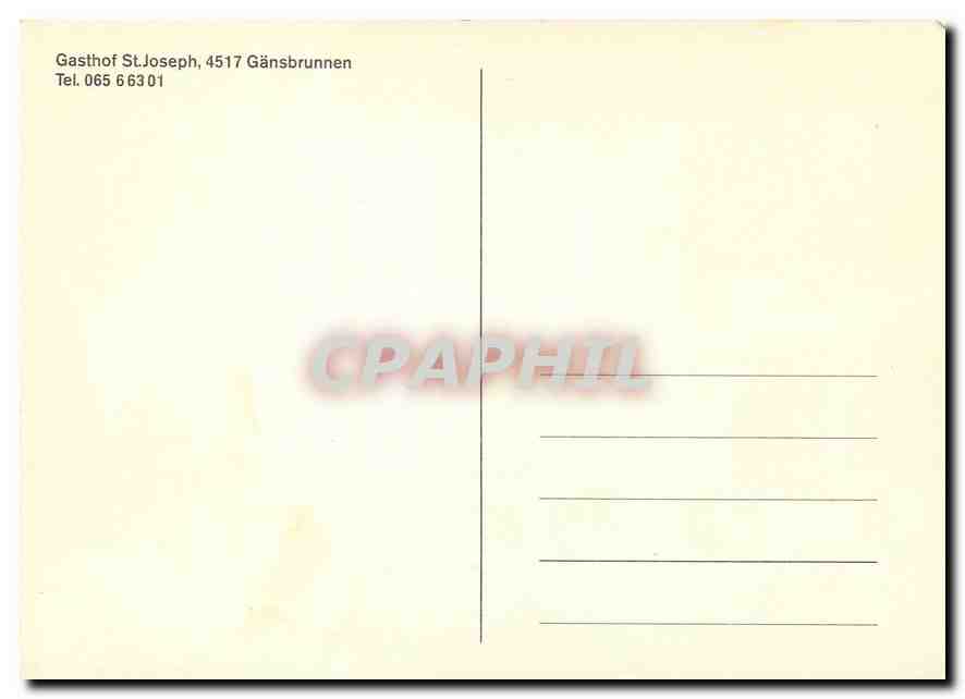 CPM Gasthof St. Joseph 4517 Gaensbrunnen — Rückseite