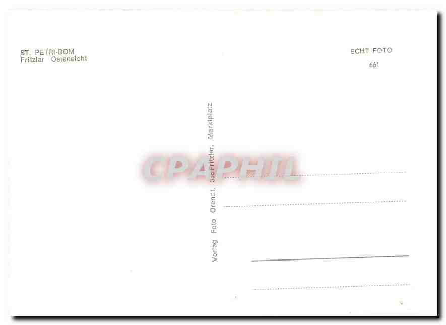 CPM St. Petri-Dom Fritzlar Ostansicht — Rückseite