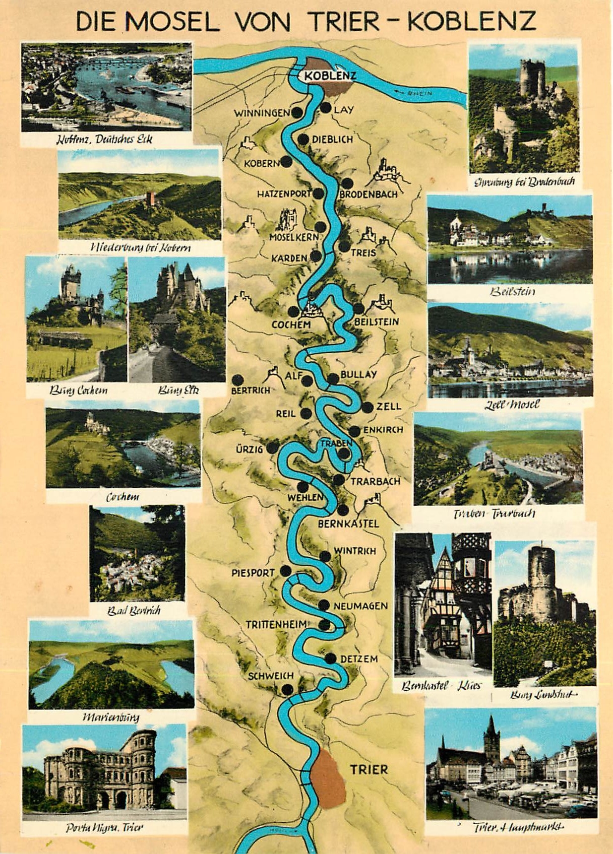 CPM Die Mosel von Trier - Koblenz