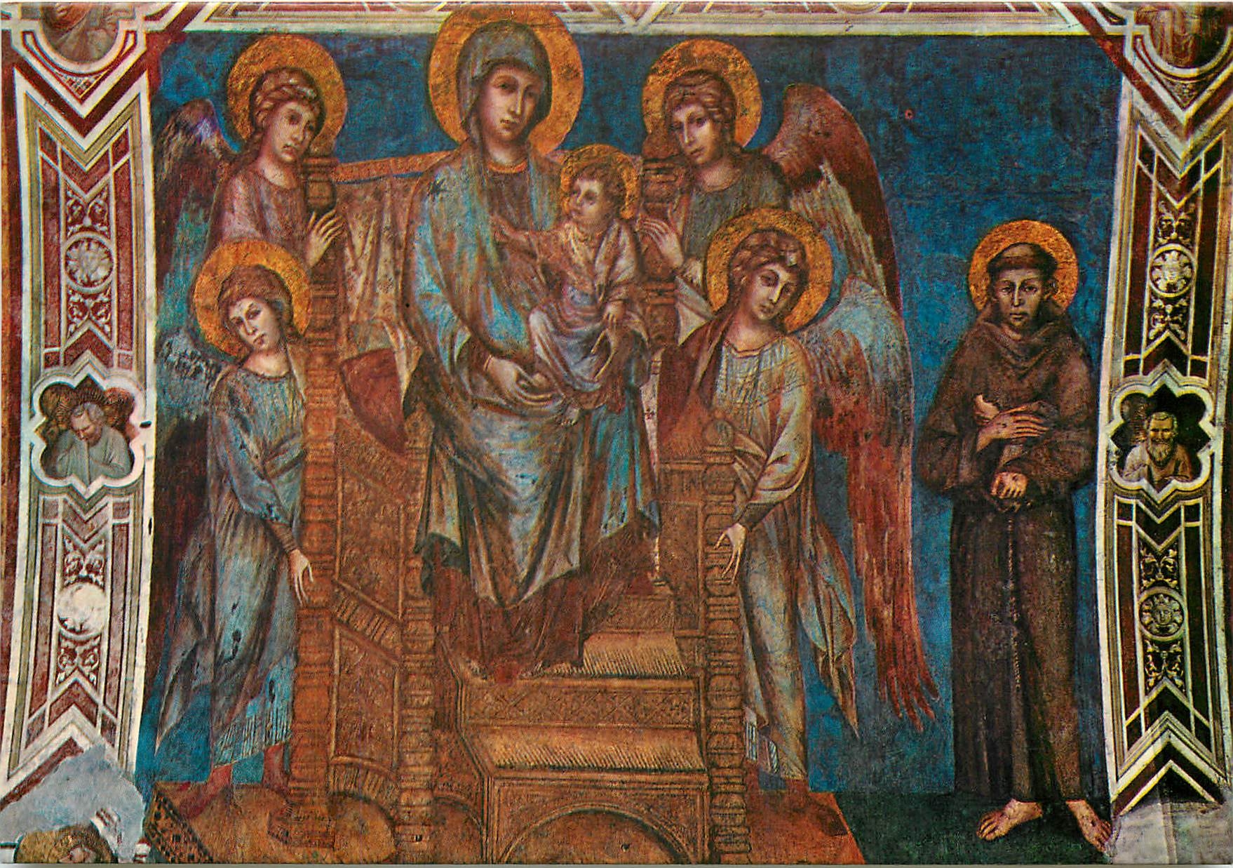 CPM Assisi Basilica di S. Francesco Madonna Angeli e S. Francesco (Cimabue)