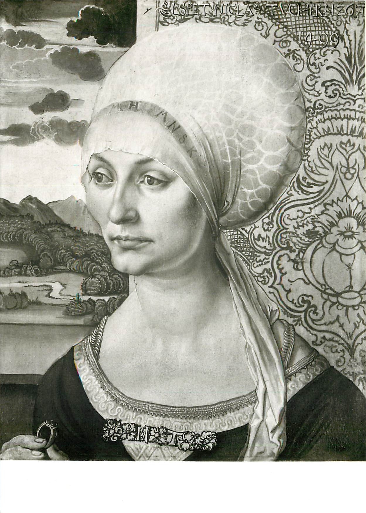 CPM Albrecht Duerer Bildnis der Elisabeth Tucher