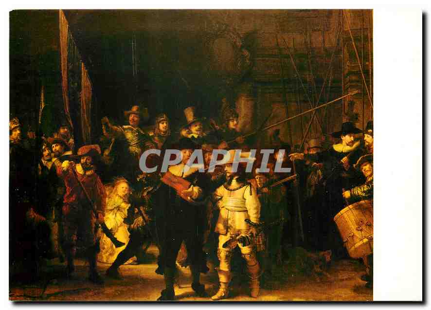 CPM Rembrandt Harmensz Van Rijn (1606-1669) "The Nightwatch"
