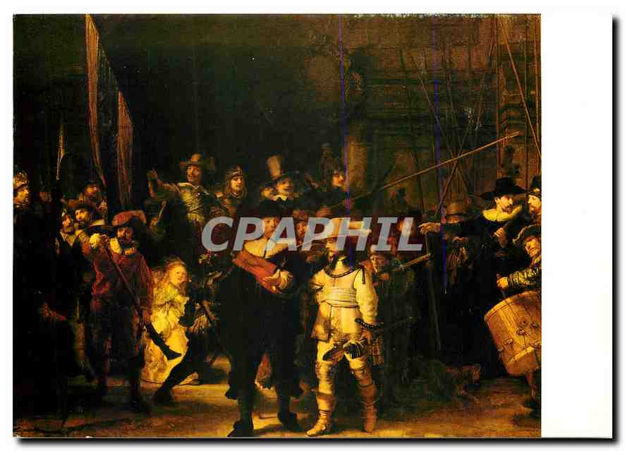 CPM Rembrandt Harmensz Van Rijn (1606-1669) "The Nightwatch"