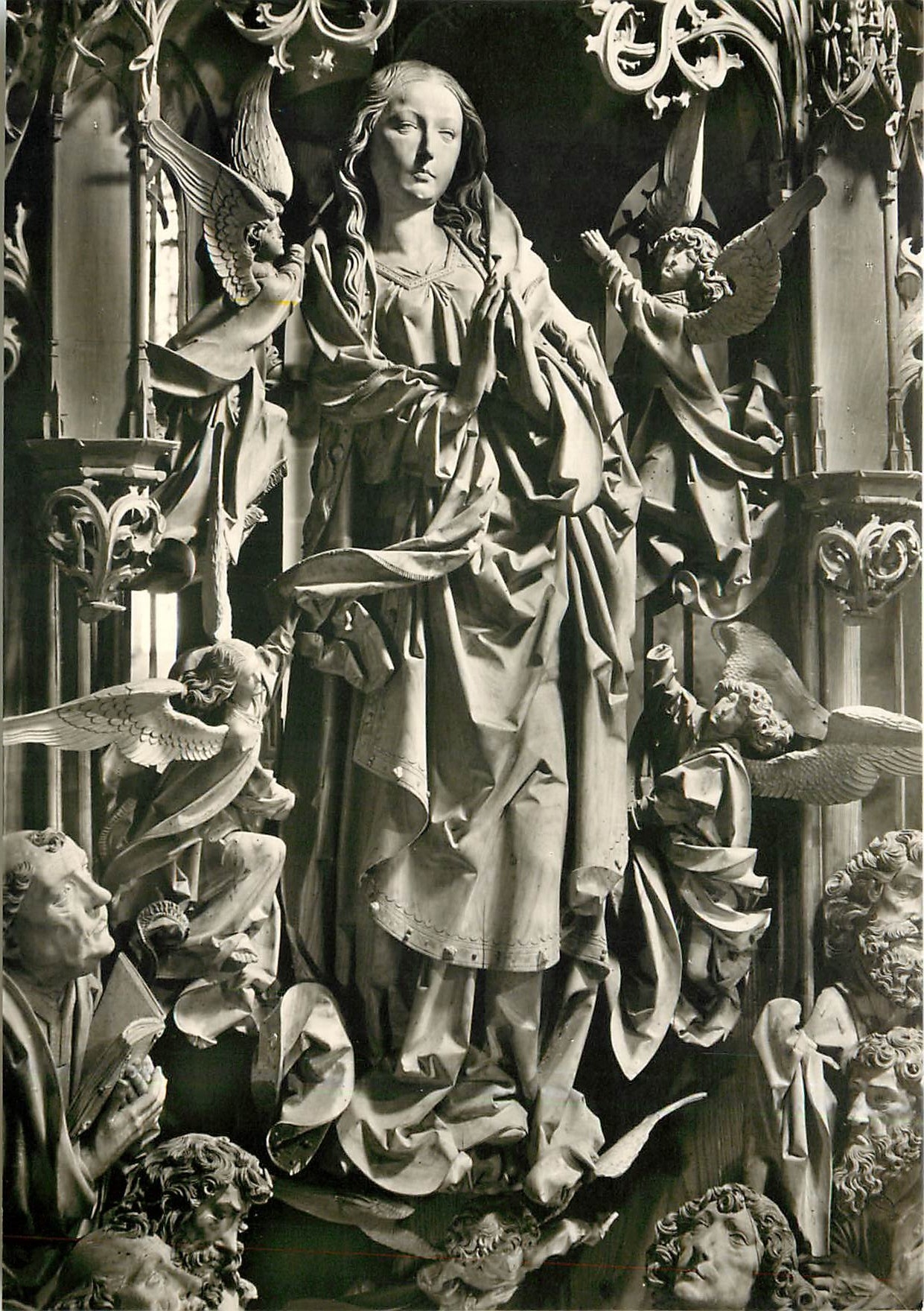 CPM Maria Aus dem Marienaltar v. Tilman Riemenschneider (1460-1531) Herrgottskirche Creglingen a. Ta