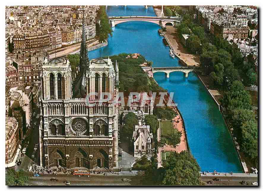 CPM Paris Notre-Dame (facade Ouest)