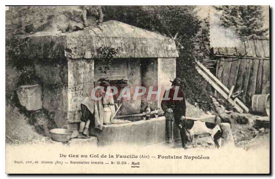 De Gex au Col de la Faucile - Fontaine Napoleon - CPA 