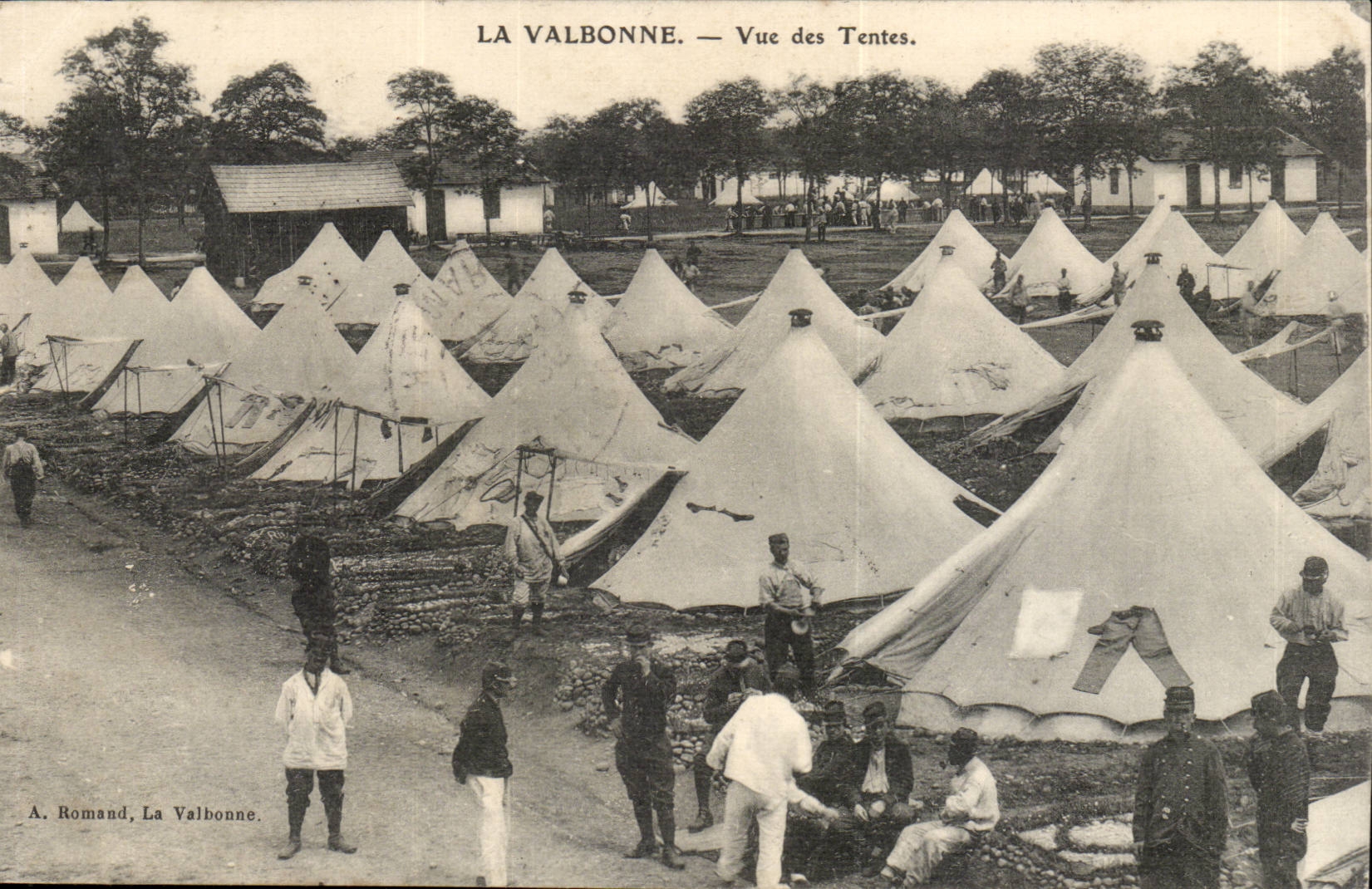 la valbonne Vue des Tentes - CPA 