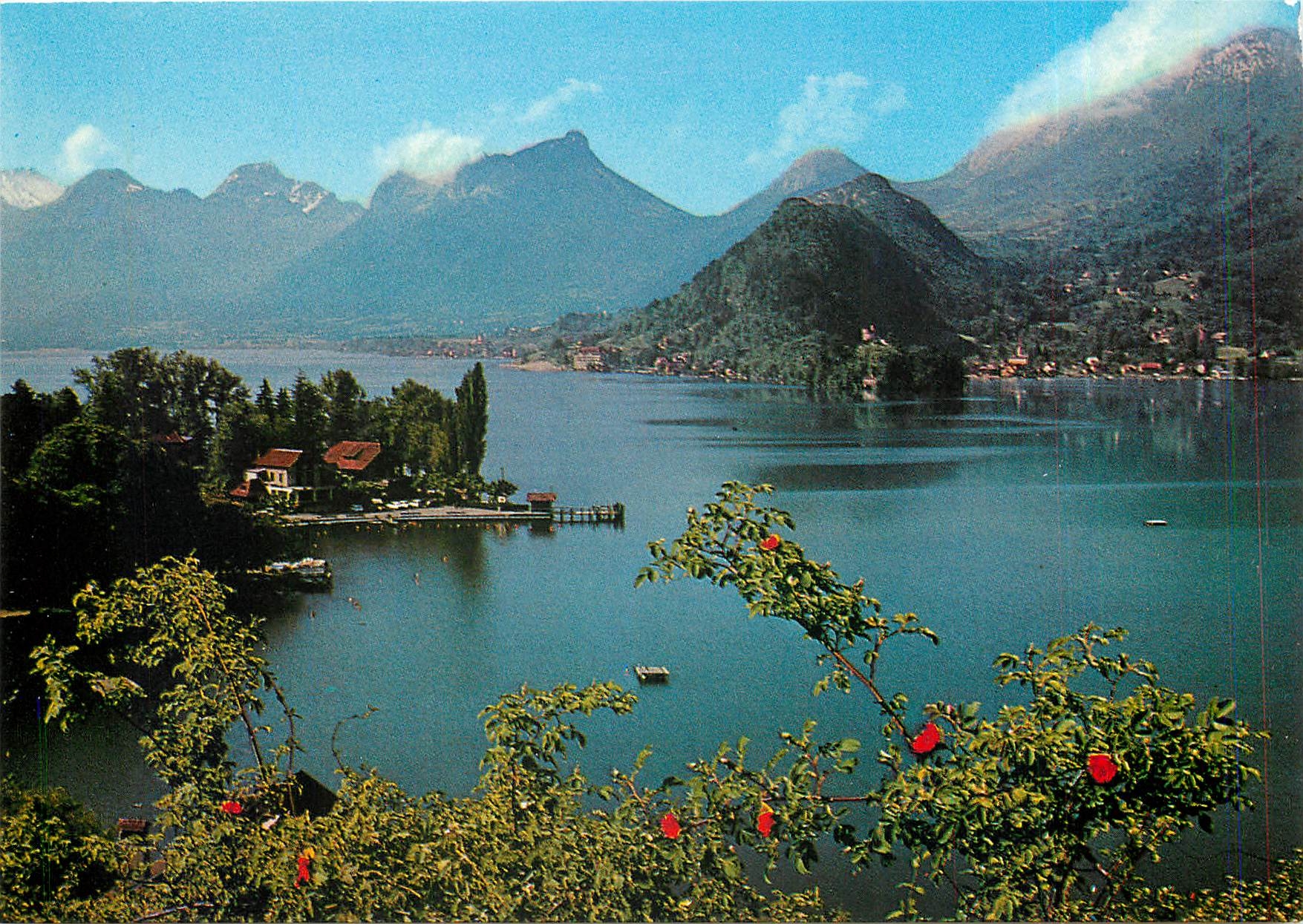 Le petit lac et le Massif des Bauges — Annecy, Haute-Savoie — Édition G. Rossal-Mignot