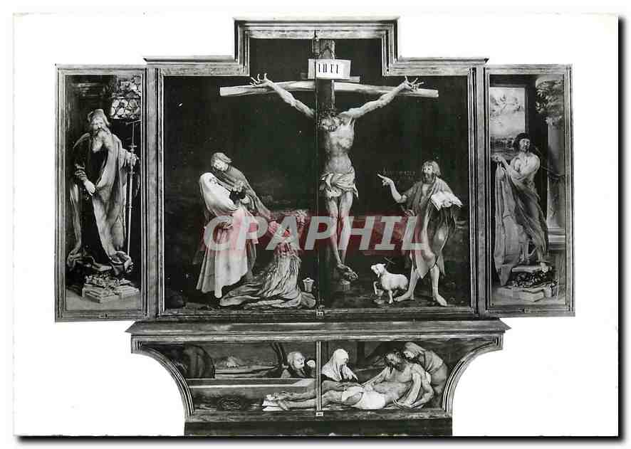CPM Matthias Grunewald Le Retable D'Issenheim La Crucifixion et la mise au tombeau