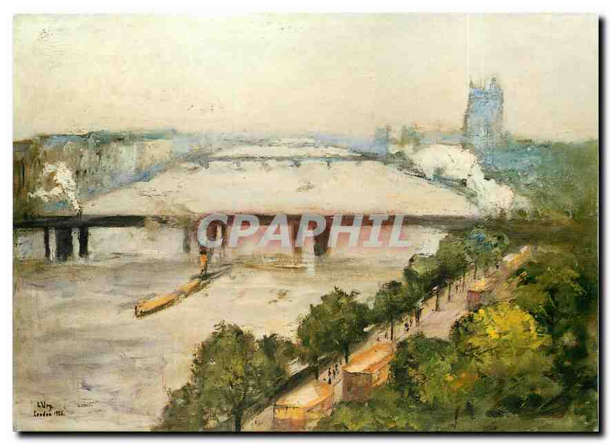 CPM Lesser Ury Birnbaum 1861-1931 Berlin "London" 1926