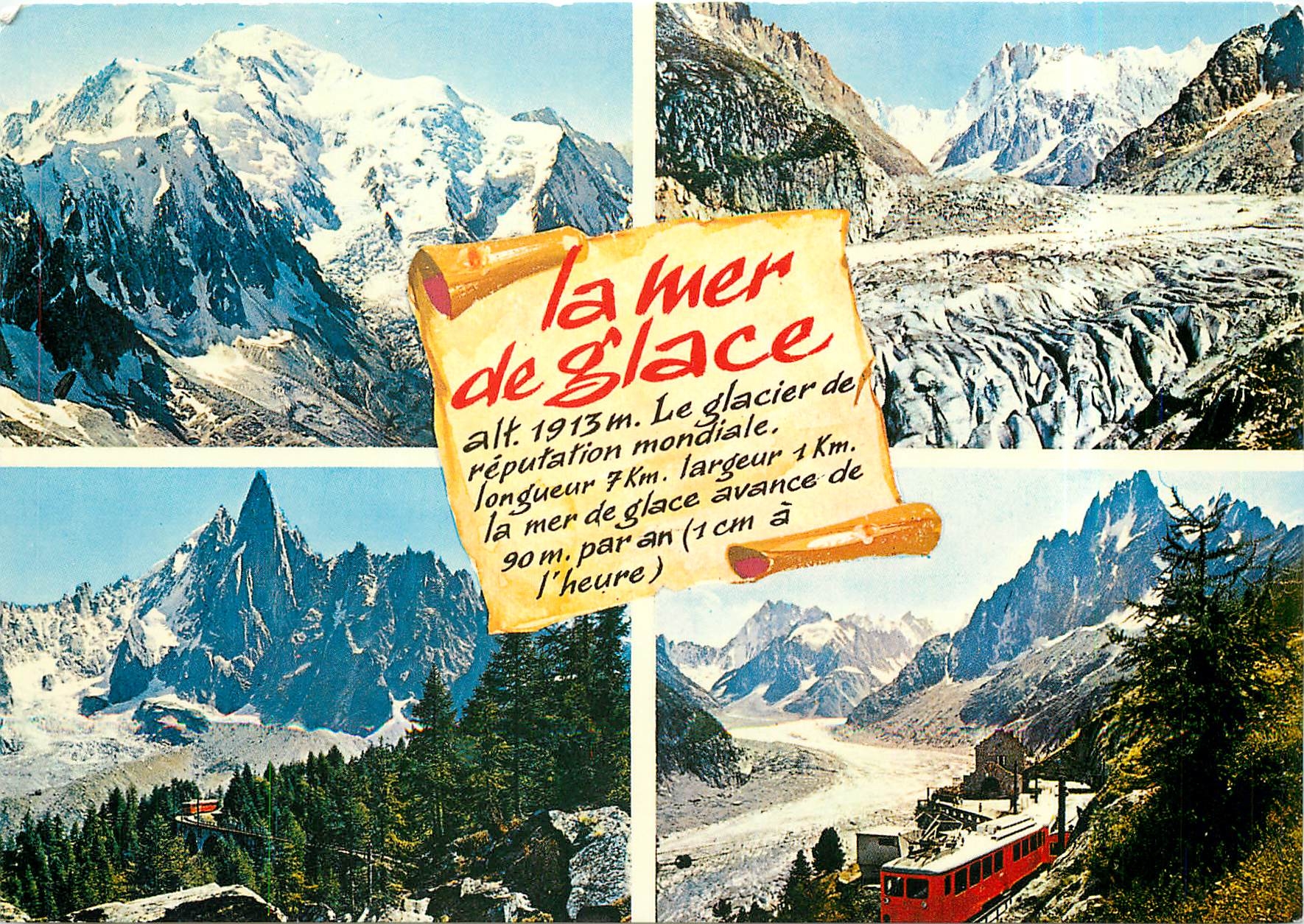 CPM La Mer de Glace Massif du Mont-Blanc