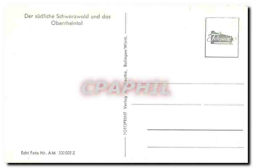 CPM Der suedliche Schwarzwald und das Oberrheintal — Back